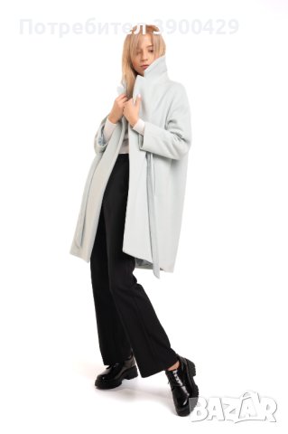 Дамско Палто Helsinki - Светла Мента, снимка 2 - Палта, манта - 43069087