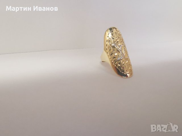 Златен пръстен без камъни 1, снимка 4 - Пръстени - 40831766