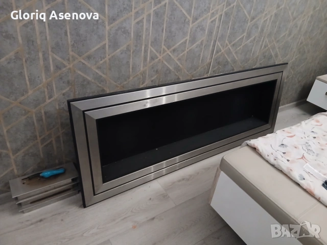 Биокамина с биоетанол, използвана