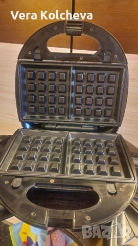 Silvercress 2в1 тостер и гофрети, 750W, снимка 4 - Тостери - 52186879