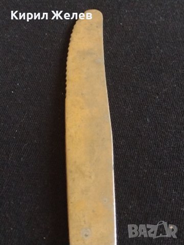 Стар цинков нож красива орнаментика с маркировка ITALY за КОЛЕКЦИОНЕРИ 42155, снимка 5 - Други ценни предмети - 43850038