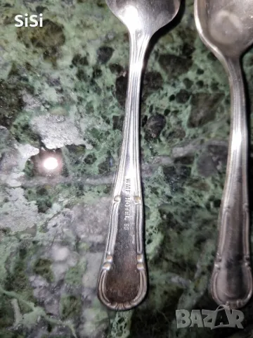 Антикварни Сребърни лъжички, снимка 4 - Антикварни и старинни предмети - 49113883