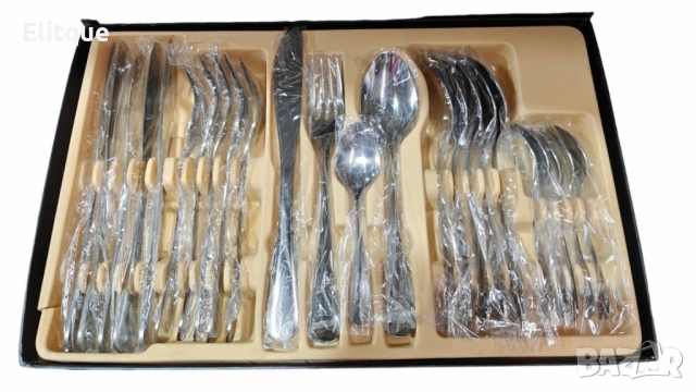 Комплект прибори за хранене в португалски стил 24 части, неръждаема стомана, снимка 2 - Прибори за хранене, готвене и сервиране - 52840401