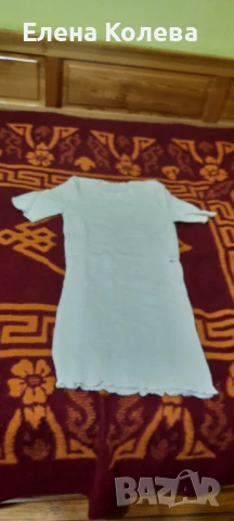 Бяла вълнена тениска, снимка 1