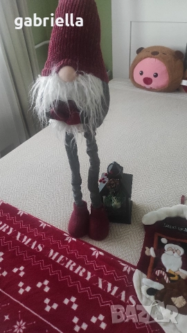 Коледен фенер,чорапчета,мишле и гном, снимка 3 - Декорация за дома - 52866785