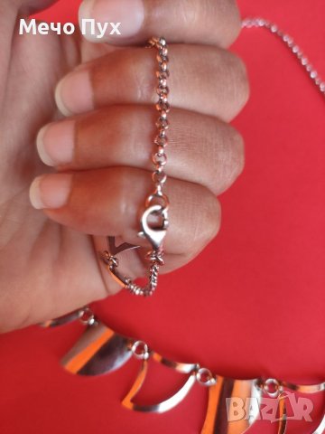 Сребърен комплект - синджир и гривна (1), снимка 4 - Бижутерийни комплекти - 37903124