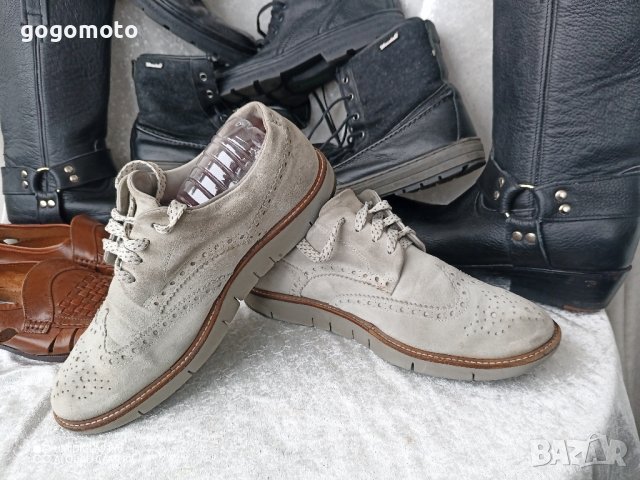 мъжки обувки Оксфорд, 42 - 43, 100% естествена кожа= велур, снимка 9 - Ежедневни обувки - 43187487
