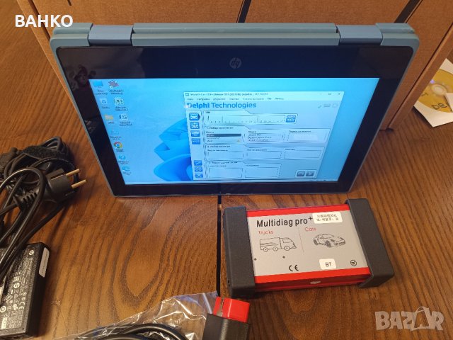 Комплект универсална aвтодиагностика и лаптоп HP ProBook x360 с тъчскрийн екран, снимка 6 - Лаптопи за работа - 43642648