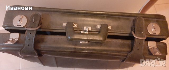 ретро куфар запазен кожен, снимка 2 - Куфари - 43135242