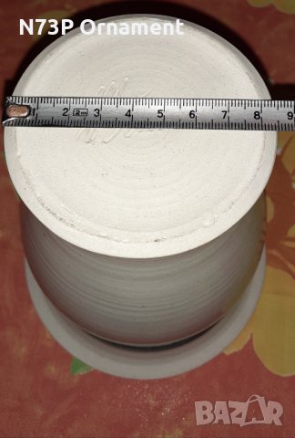 ПРЕКРАСНА РЪЧНА ИЗРАБОТКА. ВАЗА.ПОДПИС., снимка 6 - Колекции - 32292199