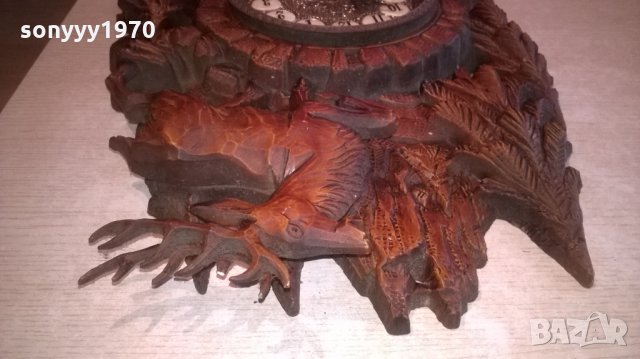 MOD.DEP. MADE IN ITALY-РЕТРО ЧАСОВНИК С ЕЛЕН И СЪРНИ-60Х40СМ, снимка 10 - Колекции - 27558762