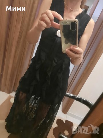 Елегантня дълга рокля от дантела, снимка 8 - Рокли - 33422633