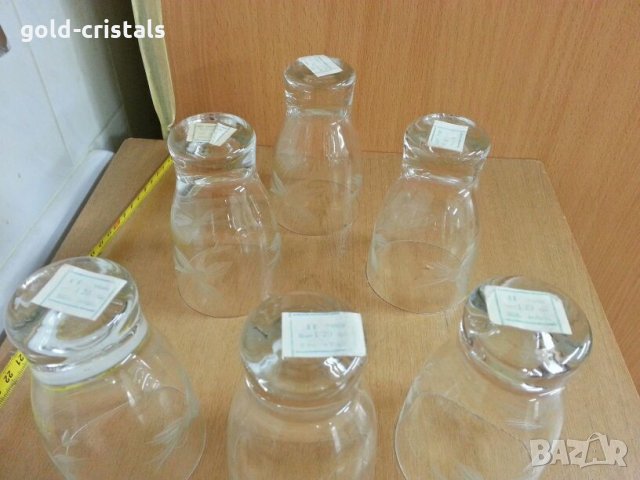 Стари стъклени чаши гравирани , снимка 2 - Антикварни и старинни предмети - 26936728