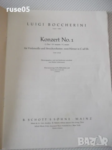 Ноти "Konzert No.1 für Violoncello und ...-L.Boccherini"-32с, снимка 2 - Специализирана литература - 50839864