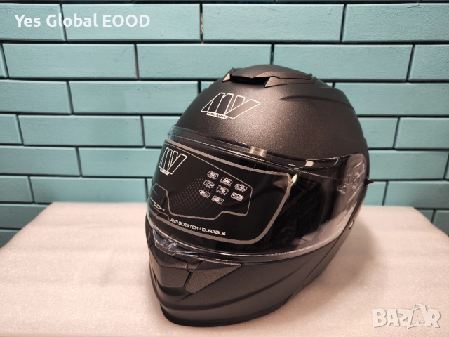 MY 935 модулна каска, ECE 22.06, двойно стъкло, титаниева XL/M/S N4, снимка 7 - Аксесоари и консумативи - 51910761