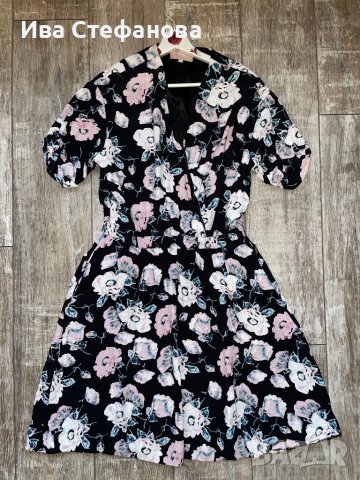 Разкошна нова елегантна рокля флорален принт цветя XL 2XL, снимка 2 - Рокли - 40241517