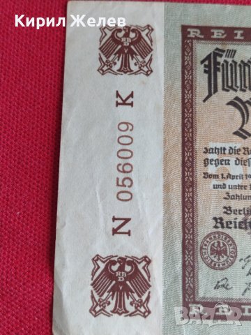 Райх банкнота 5000 марки 1922г. Уникат перфектно състояние за колекционери - 27434, снимка 4 - Нумизматика и бонистика - 36698383