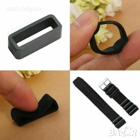 НОВА ГАЙКА/ХАЛКА ЗА КАИШКА НА СМАРТ ЧАСОВНИК.ГАЙКИ ЗА КАИШКИ.SMART WATCH СИЛИКОНОВА КИАШКА , снимка 4 - Смарт гривни - 50258692