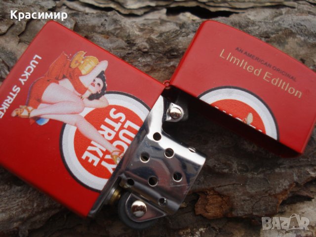 Lucky Strike бензинова запалка,нова неупотребявана , снимка 4 - Запалки - 38191335