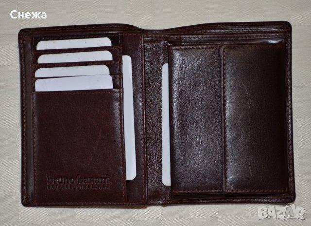 Bruno Banani Vegetabil кафяв вертикален портфейл, снимка 8 - Портфейли, портмонета - 28332451