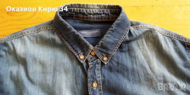 Дънкова риза , снимка 3 - Ризи - 27026794