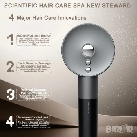 Електрическа четка за коса против косопад, снимка 2 - Продукти за коса - 48672883