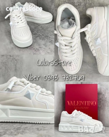 Дамски бели кецове Valentino - BR100