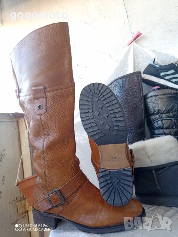 дамски ботуши VIA VAI® Leather Boots HELL Brown original,100% супер висококачествена естествена кожа, снимка 8 - Дамски ботуши - 43563249