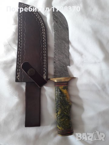 Нож дамаска стомана, снимка 2 - Ножове - 36836841