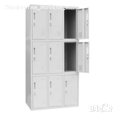 Метални гардеробчета за училище,занималня,детски център,учебен център,завод,фитнес-8 и 9 врати