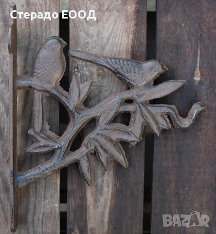 ЧУГУНЕНА КОНЗОЛА С ПТИЧИ МОТИВ, снимка 4 - Други - 51285298