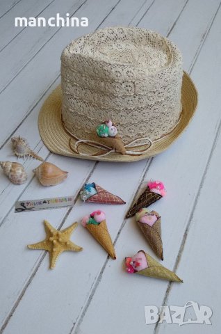 Брошка "Сладолед ", снимка 5 - Други - 37228589