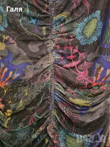 Рокля с тюл и подплата, снимка 3 - Рокли - 48651348