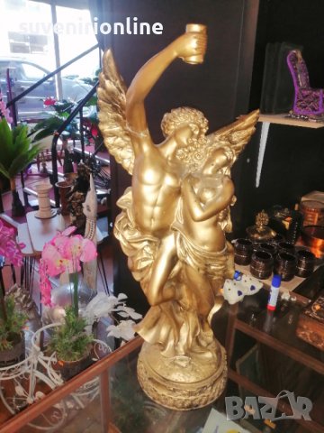 Стара статуетка ангел Двойка , снимка 3 - Статуетки - 39662200