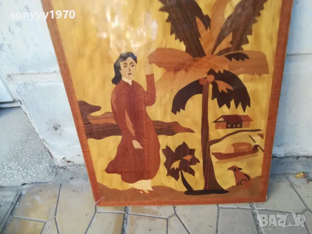 КАРТИНА ДЪРВО-ЕСТЕСТВЕН ФУРНИР 50Х42СМ 2710240702, снимка 9 - Други ценни предмети - 47731833