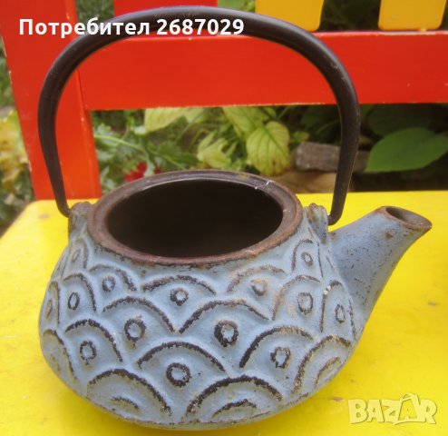 стар японски чайник, чайници, антика, метал, антики, съд, снимка 3 - Антикварни и старинни предмети - 29066909