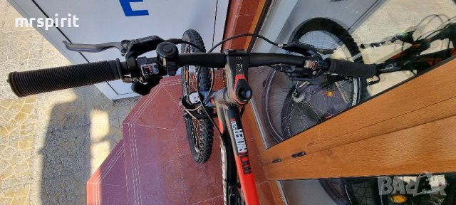 ROCKRIDER ST 520S Full Suspension Mountain Bike - 27.5",черно-червено, снимка 6 - Велосипеди - 37335080