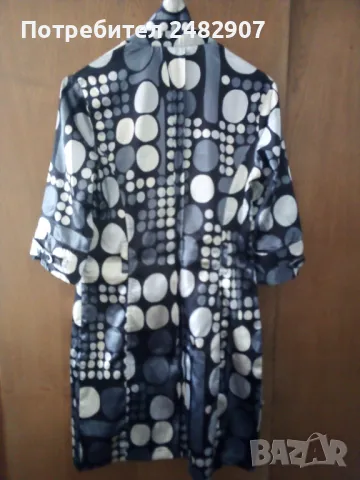 Дамска рокля - сатен , снимка 8 - Рокли - 48640755