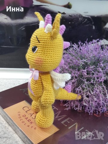 Символ на 2024, Драконът, Плетена играчка, Ръчно изработена, Перфектен подарък, снимка 4 - Плюшени играчки - 43114490