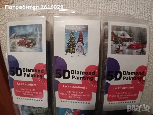 Три модела Коледни диамантени гоблени., снимка 17 - Гоблени - 48948585