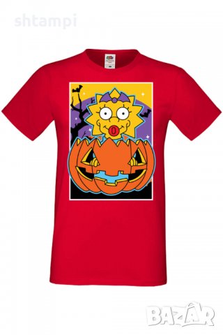 Мъжка тениска The Simpsons Maggie Simpson 03,Halloween,Хелоуин,Празник,Забавление,Изненада,Обичаи,, снимка 3 - Тениски - 38137468