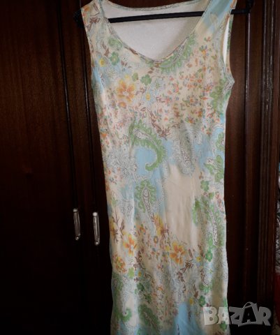 Дълга еластична рокля без ръкав с подплата , снимка 2 - Рокли - 28967965