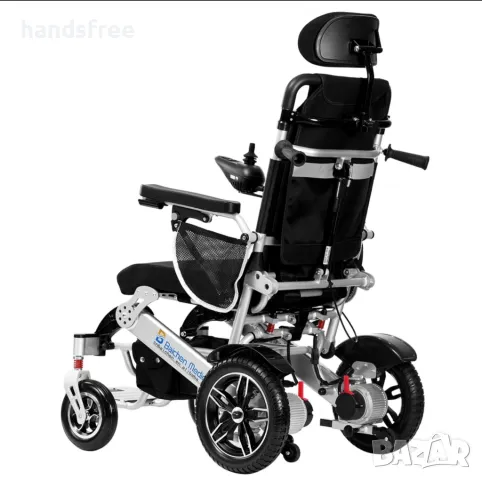 2025 Нова алуминиева сгъваема преносима електрическа инвалидна количка, снимка 7 - Инвалидни колички - 48851286
