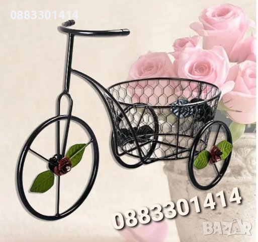 Декоративно градинско колело саксия, Цветарник, снимка 2 - Други - 40555550