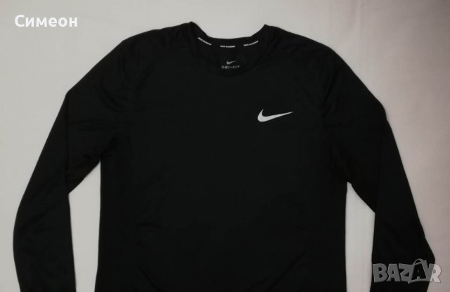 Nike DRI-FIT оригинална блуза L Найк спортна фланелка фитнес, снимка 2 - Спортни дрехи, екипи - 39391824