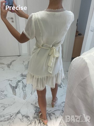 Официална бяло кремава рокля , снимка 6 - Рокли - 37465709