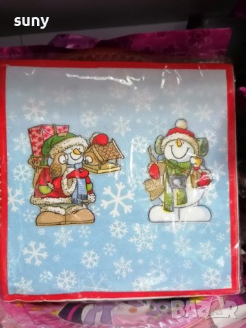 Коледни картонени чинийки големи, снимка 10 - Други - 42725934