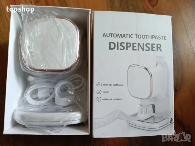 НОВ автоматичен дозатор / диспенсър за паста за зъби USB type C 1200Mah, монтиран на стената, снимка 9 - Пелени, памперси - 50494823