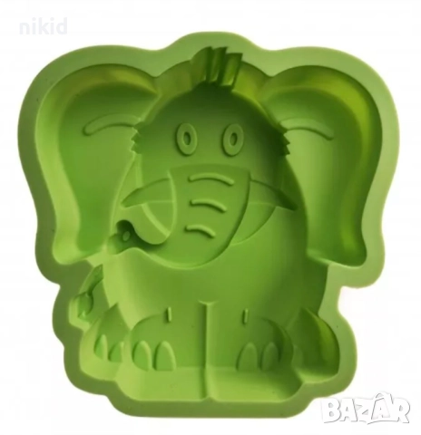 Слон голяма форма силиконов молд за кекс шоколад гипс десерти торта сладкиш , снимка 3 - Форми - 52944530