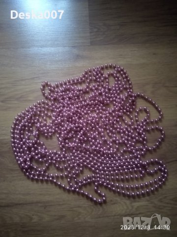 Златни и розови перли , снимка 2 - Декорация за дома - 43253046